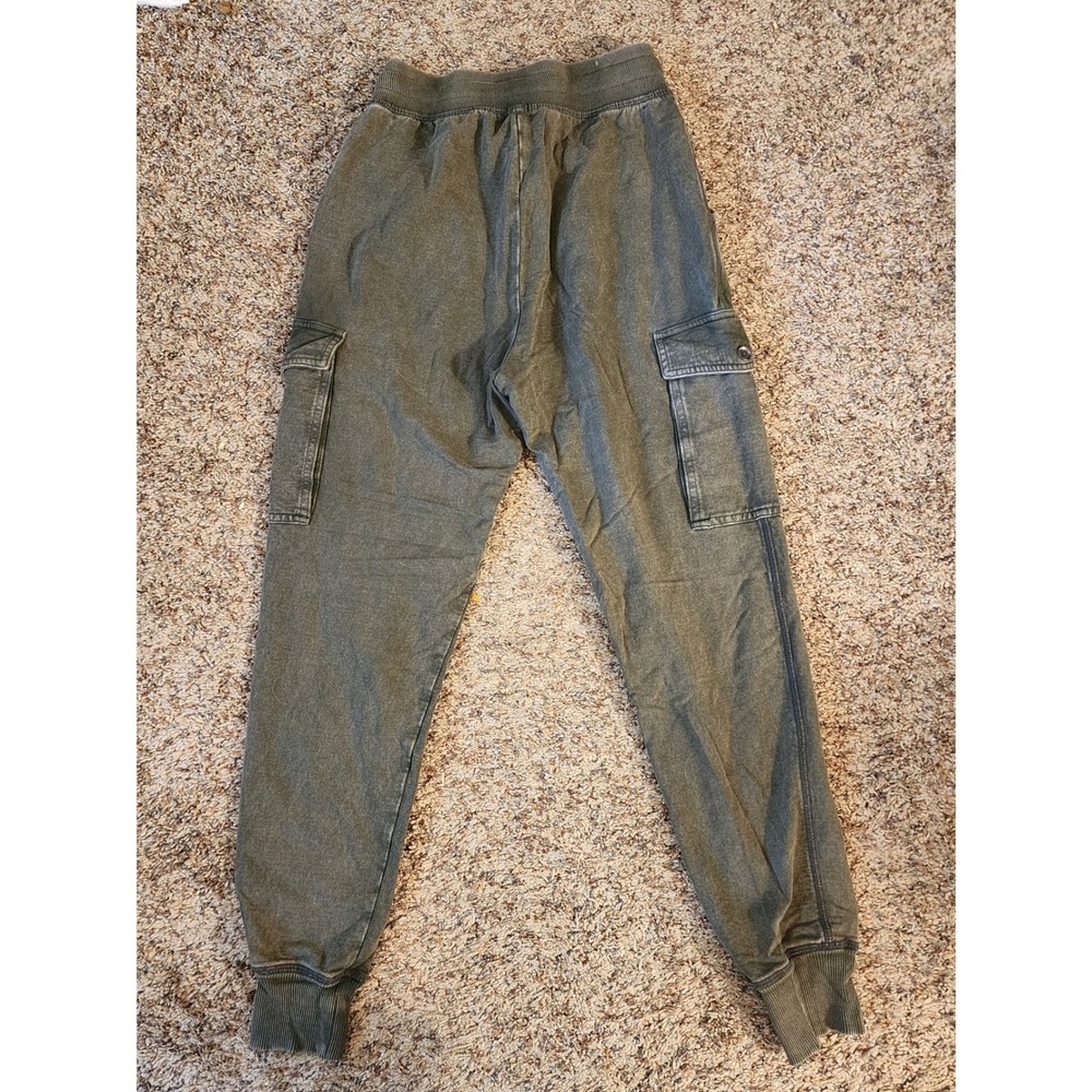Aerie‎ Cargo Jogger Pants Washed Olive Green Utility Casual Streetwear XS - Picture 3 of 8